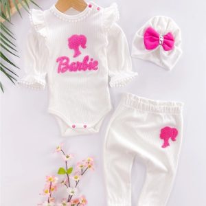 بادی و شلوار و توربان باربی سفید