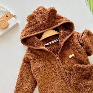 هودی و شلوار تدی شکلاتی