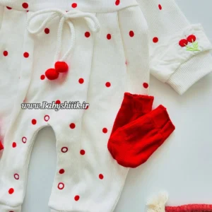 سرهمی مجلسی گیلاس با کلاه و دستکش