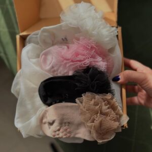 جوراب نوزادی لب توری