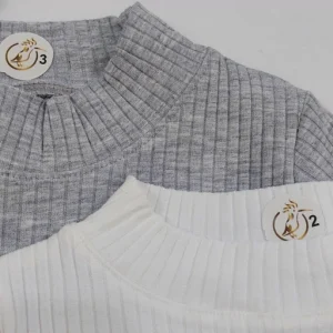 بلوز کبریتی یقه سه سانت سفید