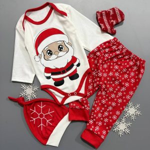 بادی و شلوار و کلاه اقتصادی کریسمس