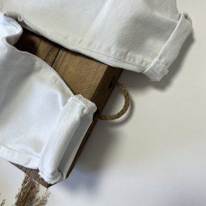شلوار جین سفید ساده