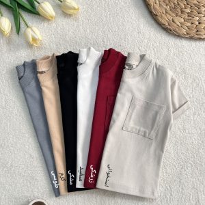 تیشرت نخ پنبه یقه گرد