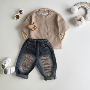 تیشرت نخ پنبه یقه گرد