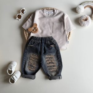 تیشرت نخ پنبه یقه گرد
