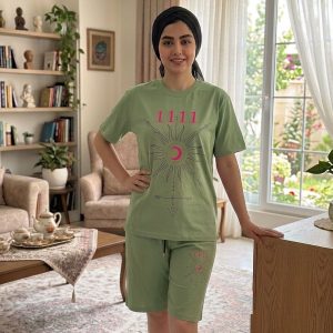 تیشرت و شلوارک نخ پنبه بزرگسال
