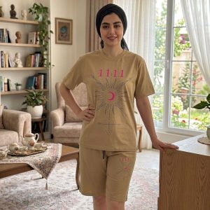 تیشرت و شلوارک نخ پنبه بزرگسال